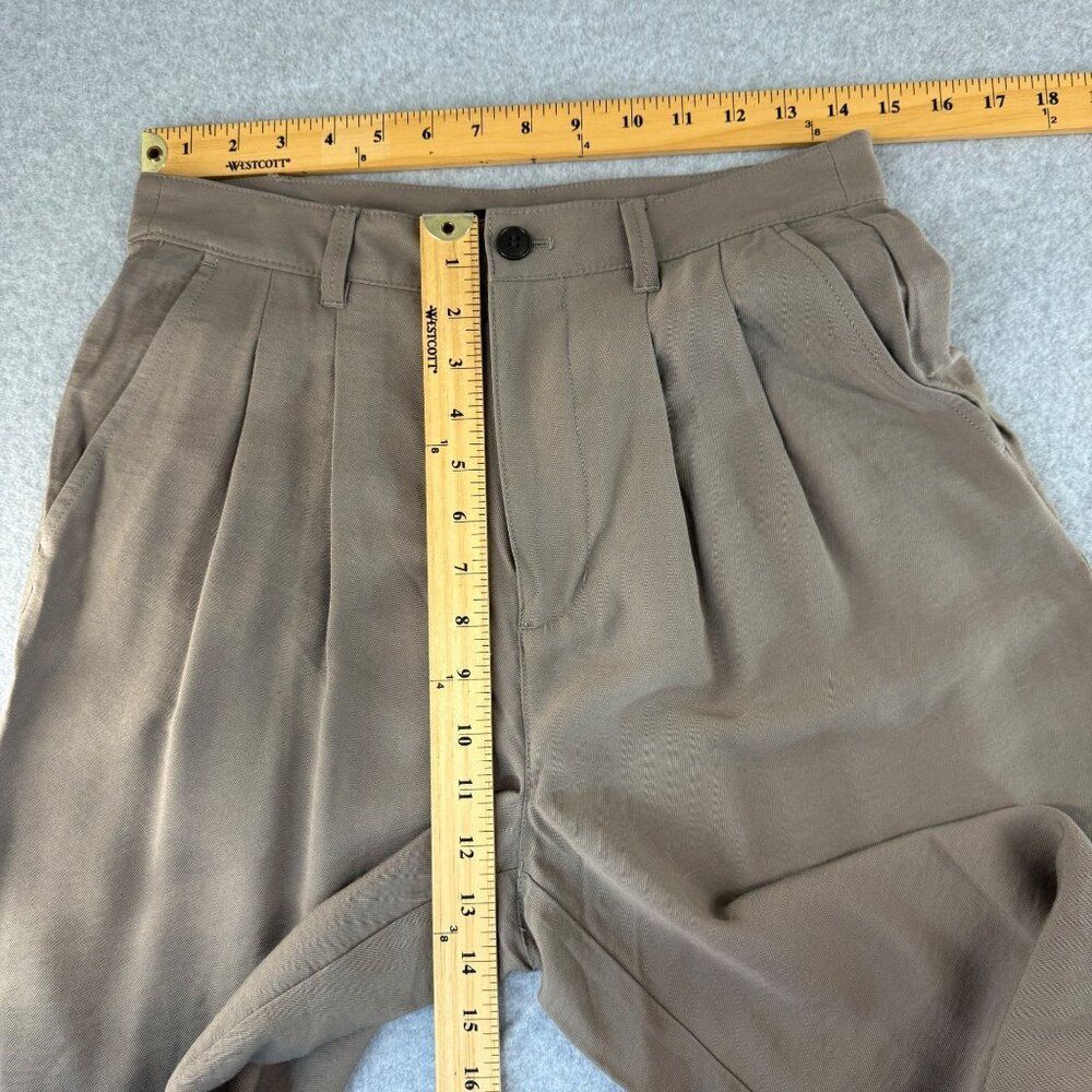 NWT Madewell Womens Size 6 Barroway Wide-Leg Crop Pants Pleated Trousers Tan - Picture 12 of 15